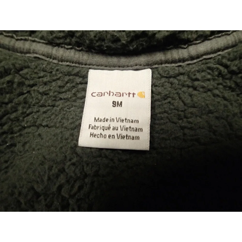 Carhartt Zip‎ Hoodie Kids 9 Months Purple Excellent Sherpa Lined Logo Sweatshirt